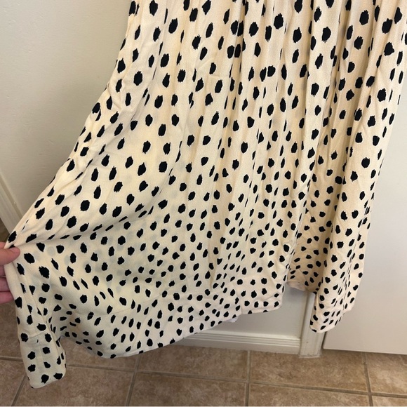 Kate Spade Take a Walk on the Wild Side Halter Dress Size 6 Cream/Black Midi - Picture 8 of 13